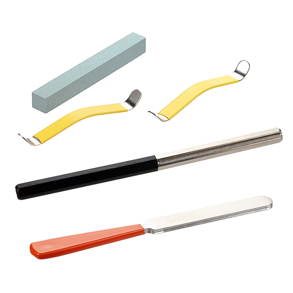 BQBQERT Set of 5 Essential Instrument Fret Maintenance Set Including File Distributor Texture for Smooth Usability