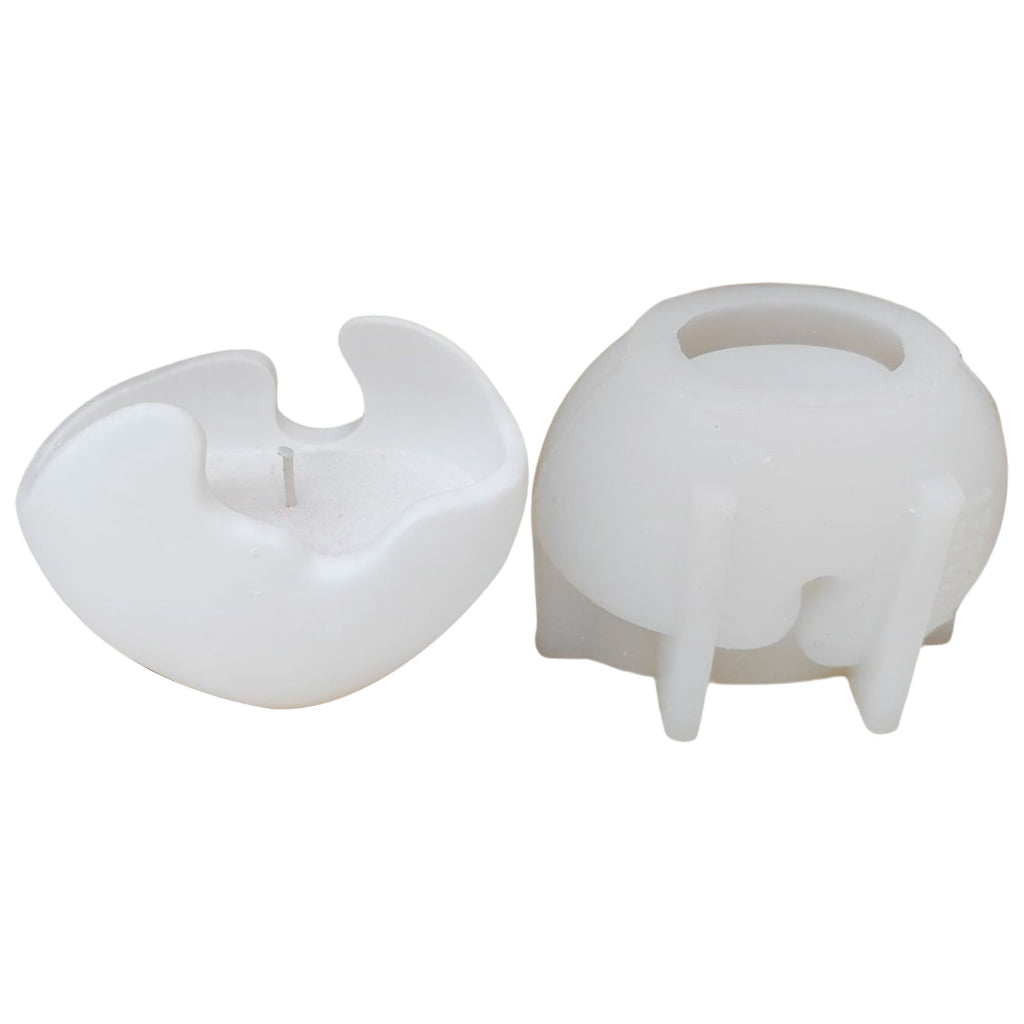 BQBQERT Silicone Eggshell Mold, Epoxy Resin Tealight Holder for Holiday Home Decor