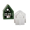thumbnail image 1 of BQBQERT Silicone Mold for Pentagrams Window House Candle Holder Mould Decoration Mold, 1 of 8