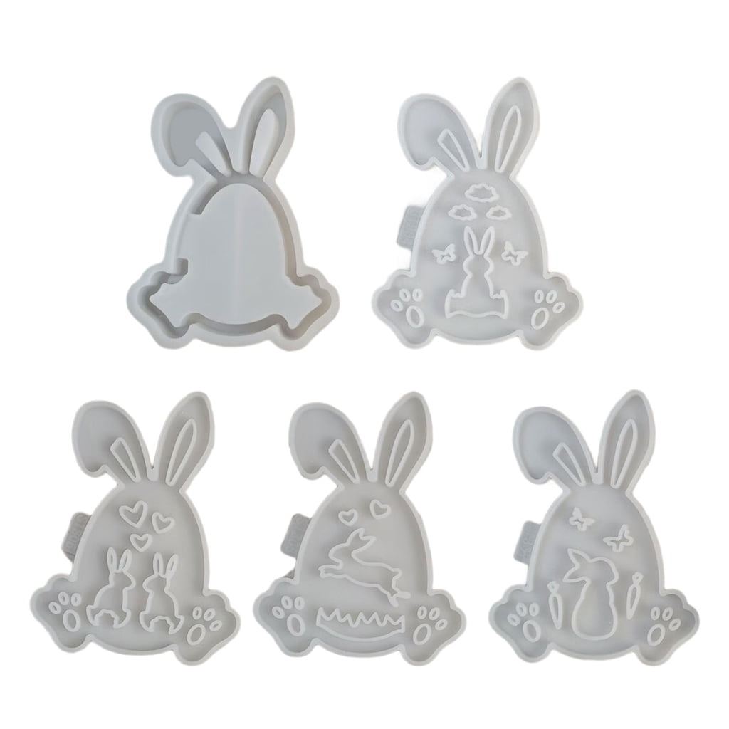 BQBQERT Silicone Rabbits Hollow Casting Mold Crafting Tool For LED ...