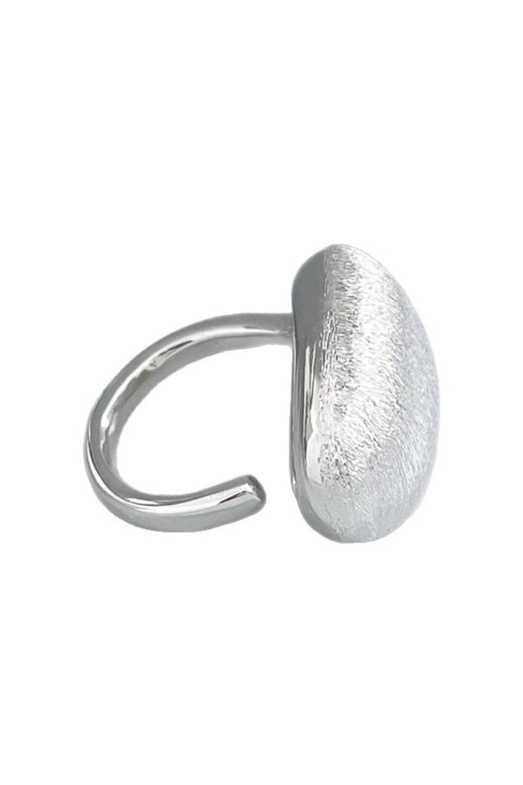 Slip Brushed Ball Copper Rings Adjustable Size Rings for Women Fashion Finger Accessories Jewelry