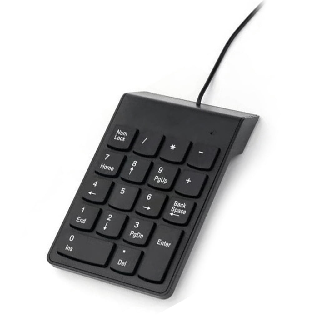 BQBQERT Small Numeric Keypad Ergonomic Keyboard 18Keys For Laptop, PC ...