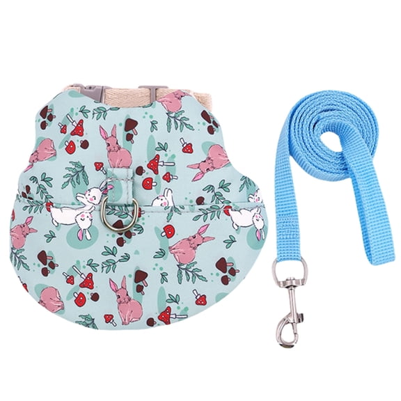 BQBQERT Small Pet Harness Leash Set Rabbits Vest Easy Control Harness Pet Walking Gear