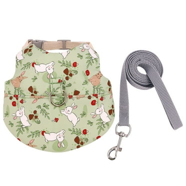 BQBQERT Small Pet Harness Leash Set Rabbits Vest Easy Control Harness Pet Walking Gear