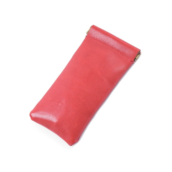 BQBQERT Soft Leather Eyewear Pouches With Practical Stitching and Comfortable Feel Fleece Interior Eyewear Organization