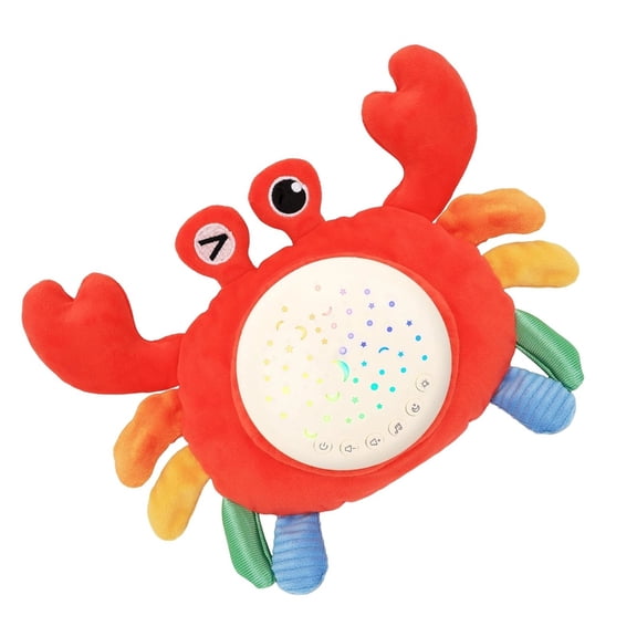 BQBQERT Soother Sound Sleepers White Noise Sound Machine Small Night Light Projector Stuffe Animal Plush Toy