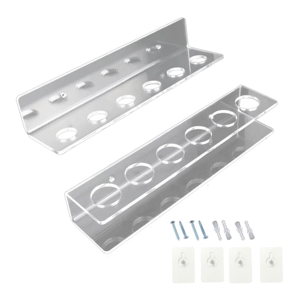 BQBQERT Space Efficient Acrylic Cue Holder Wall Mounted Billiard Stick Organiser Cues Storage Rack Pool Table Accessories