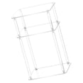 thumbnail image 1 of BQBQERT Stable 3 Layer Acrylic Desk Sturdy Acrylic 3 Layer Workstations Table Square Designs with Ample Storage Space, 1 of 8