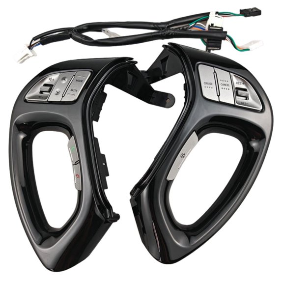 BQBQERT Steering Wheel Button Switches Assembly for ix35, Multifunction Left Right Command Panel with Harne