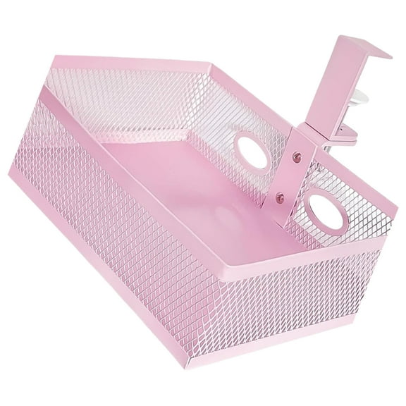 BQBQERT Storage Shelf for Office Supplies and Personals Item Large Capacity Metal Wire Basket Space Saving Solution for Files