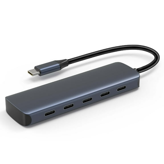 BQBQERT Streamlines Workspaces USB C Hubs 5 in 1 USB C Hubs Featuring Fast Data Transfer Charging in Aluminum Case