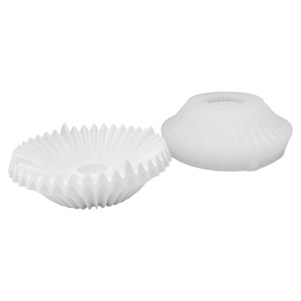 BQBQERT Striped Dish Silicone Stand Mold For Candlestick Holder Epoxy Resin Craft Resin Tray