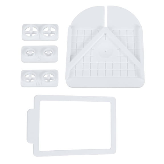 BQBQERT Studs Embedding Device Clay Earring Making Set for Clay Jewelry Featuring Various Size Cutter and Positioning Board