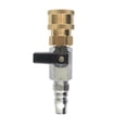 thumbnail image 1 of BQBQERT Sturdy Staonless Steel Brass 1/4 Inch Air Shut Valves NW 7.2 Designs for Compress Hoses for Household Use, 1 of 5