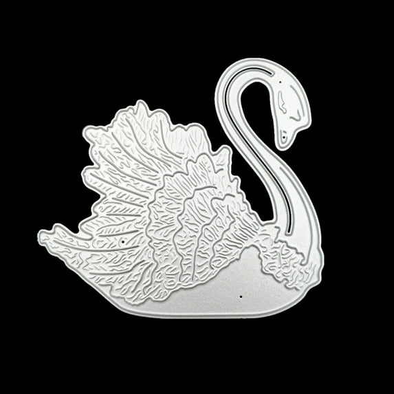 BQBQERT Swan Craft Cutting Dies for DIY Scrapbooking Photo Festival Decoration