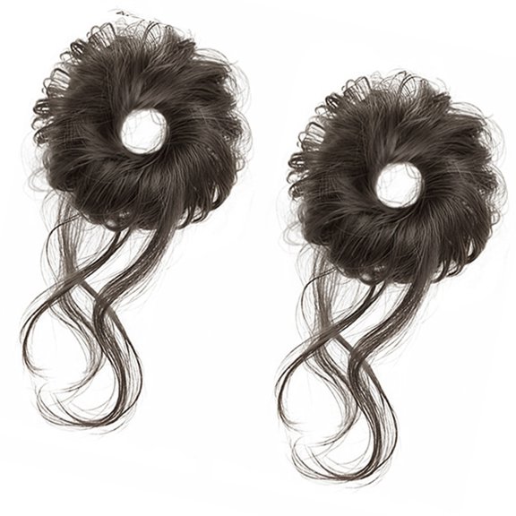 BQBQERT Synthetic Fiber Messy Bun Hairtie Hair Extension For Kids Elastic Hairband Great For Stage Performances And Photography