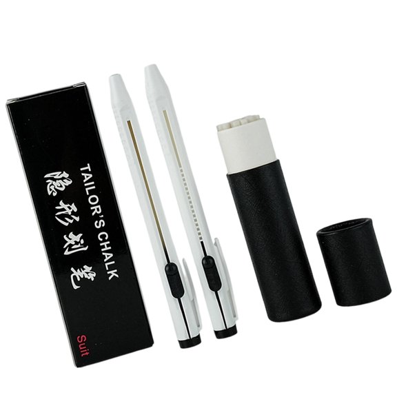 BQBQERT Tailor Chalk Pen Refillable Fabric Marking Pen Includes box of Refills for Fabric Marking Dressmaking Sewing