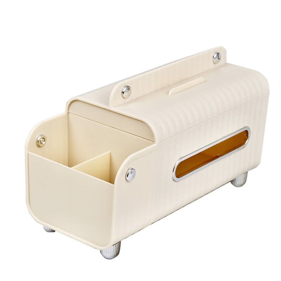 BQBQERT Tissue Dispenser Tissue Paper Holder with Utility Compartment for Accessories Storage