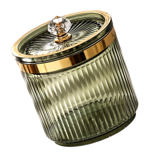 BQBQERT Toothpick Box Acrylic Storage Jar for Makeup Tool Cotton Swabs and Pads Dispenser for Bathroom or Dresser