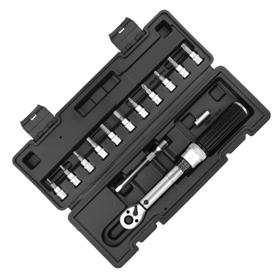 BQBQERT Torqued Wrench 1/4inch 2.5-30Nm Torqued Wrench Interchangeable Head Torqued Wrench Spanner for Mechanical Rep