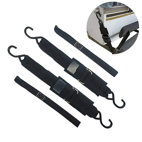 BQBQERT Trailer Traction Rope with Quick Release Buckle Transom Tie Down Strap Adjustable Cord