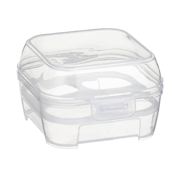 BQBQERT Transparent 4 Grids Travel Beauty Powder Puff Storage Box Makeup Drying for Case Portable Sponge Holder Container