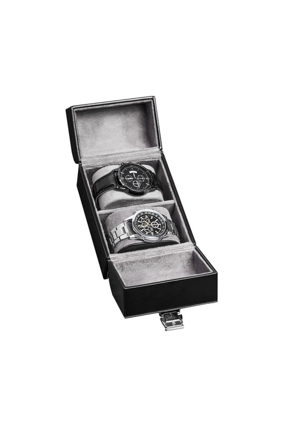 Travel Watch Display Case PU Exterior And Plush Interior Watch Container Box For Jewelry Storage Needs