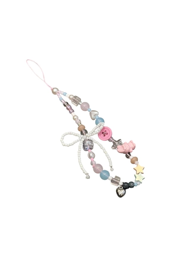 Trendy Keychains with Bear Butterfly Heart Charm Bag Decors For Camera