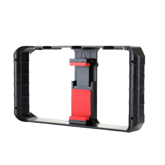 BQBQERT Two Handle Phone Video Stabilizers with Adjustable Angled for Vloggers and Content Creators in Various