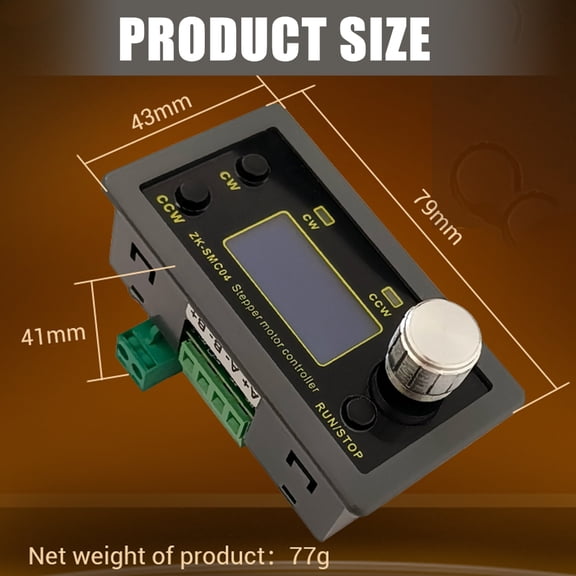 BQBQERT Two Phase Steppers Motor Control Unit With Presets Motion Driver 12V Power Supply and External Triggered Inputs