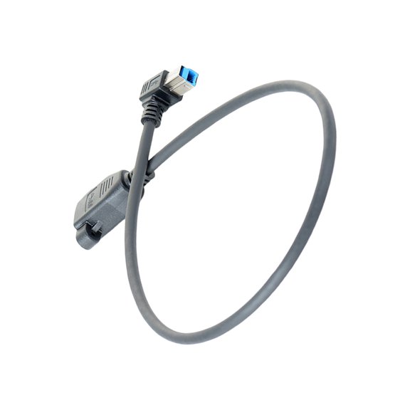 BQBQERT USB B Type 90 Degree Right Angled Extension Cable 0.5m Backwards Compatible For Printers Scanners