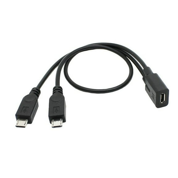 BQBQERT USB Female 1 to 2 USB Male Splitter Extension Cable Wire for & Data Transfer USB Accessories