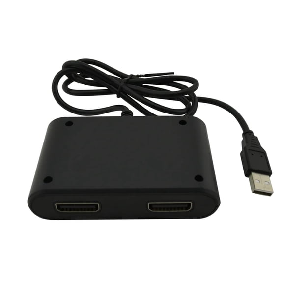 BQBQERT USB to PC Joystick Gameport Converter Adapter Gamepad to PC USB Adapter Double Port
