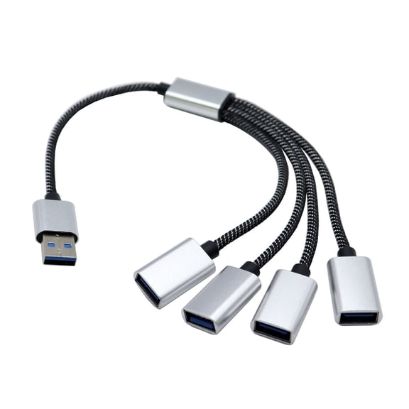 BQBQERT USB2.0 Male to 4 Female Splitter Cable for Charging Data Transfer Power