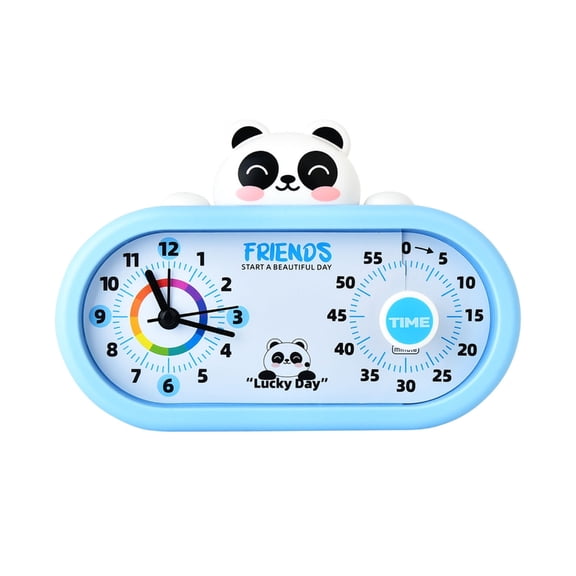 BQBQERT Visual Double Screen Kids Timer With Clock For Cooking Students And Fitness
