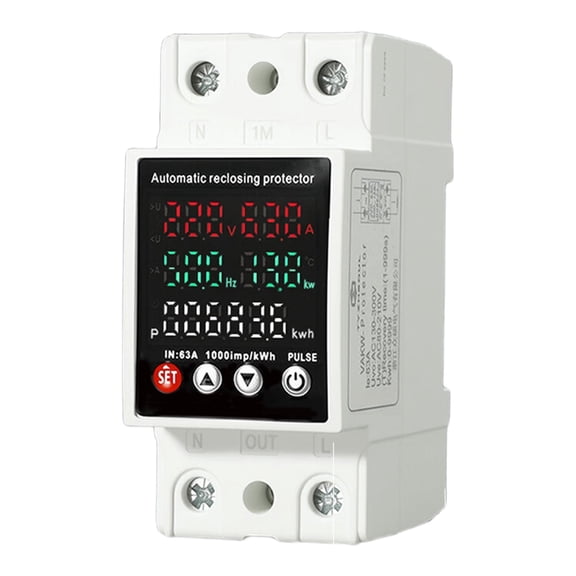 BQBQERT Voltages Protector High Electrical Device Digital Electricity Meter Electricity Usage Monitor