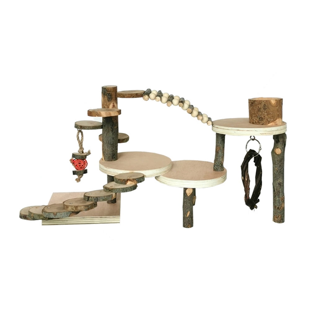 BQBQERT Wood Hamster Toy Designed to Withstand Chewers and Provide Long Lasting Fun Any Hamster Habitat Entertainment