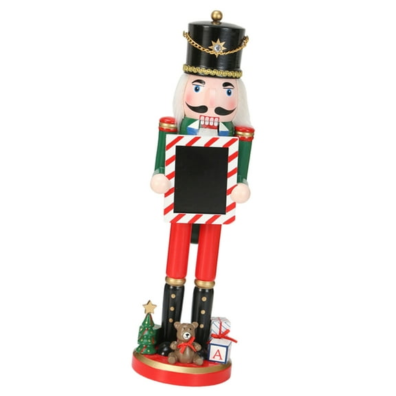 BQBQERT Wood King Nutcrackers Soldier Figurine for Classical Christmas Decorations