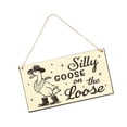 thumbnail image 1 of BQBQERT Wooden Gooses Warning Sign Durability Yard Decoration with Weatherproofed, 1 of 8