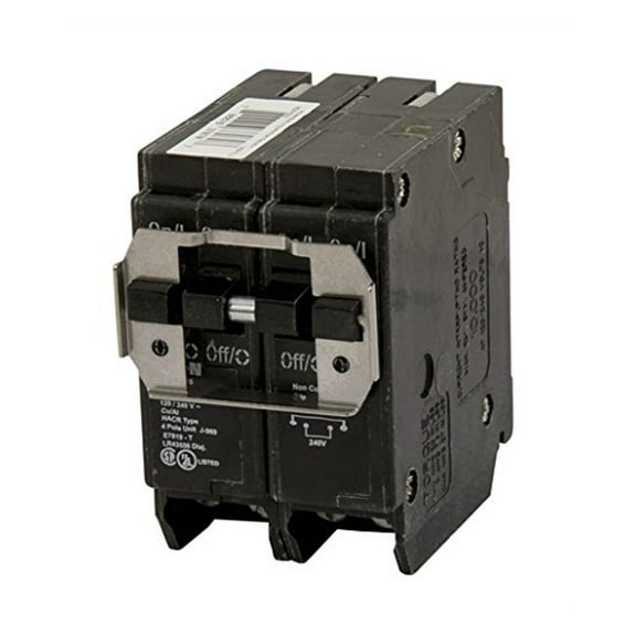 BQC215240 Breaker, 15/40A, 2P, 120/240V, 10 kAIC, CTL Quad, BR Series