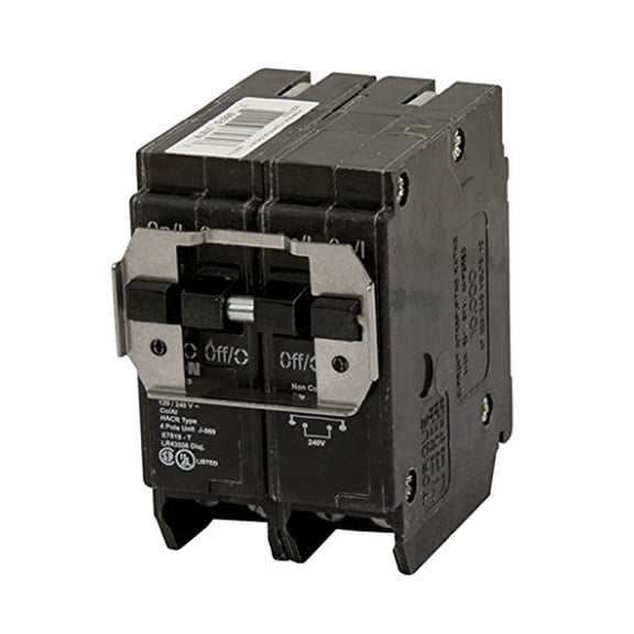 BQC215240 Breaker, 15/40A, 2P, 120/240V, 10 kAIC, CTL Quad, BR Series