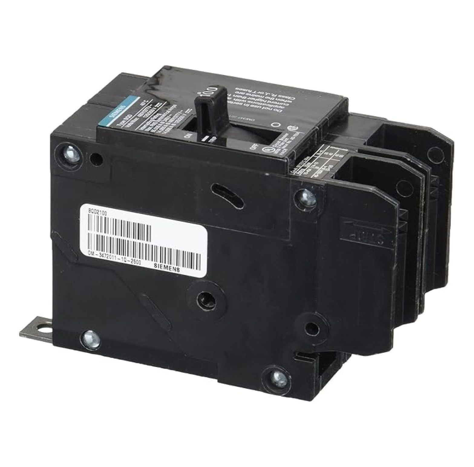 BQD Circuit Breaker 100 Amp Double Pole 480Y/277V - 125/250V DC 14KAIC Bolt-In Breaker - Electrical Panel Replacement Part