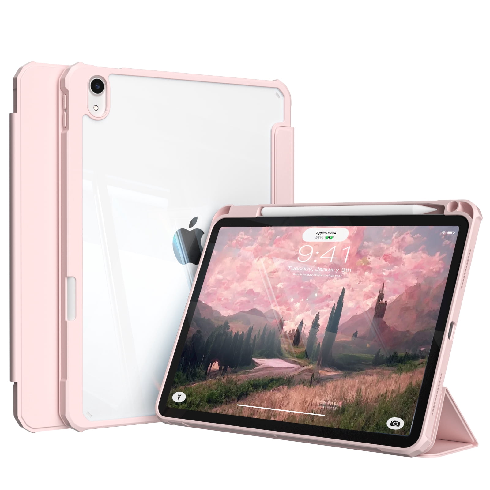 Custodia in pelle girevole a 360° per Apple iPad 9,7'' come iPad 6a generazione 2018, iPad 5a generazione 2017 e iPad Air 2a generazione 2014 e iPad Air 1a generazione 2013 (argento Custodia in pelle girevole a 360° per Apple iPad 9,7'' come iPad 6a generazione 2018, iPad 5a generazione 2017 e iPad Air 2a generazione 2014 e iPad Air 1a generazione 2013 (argento
