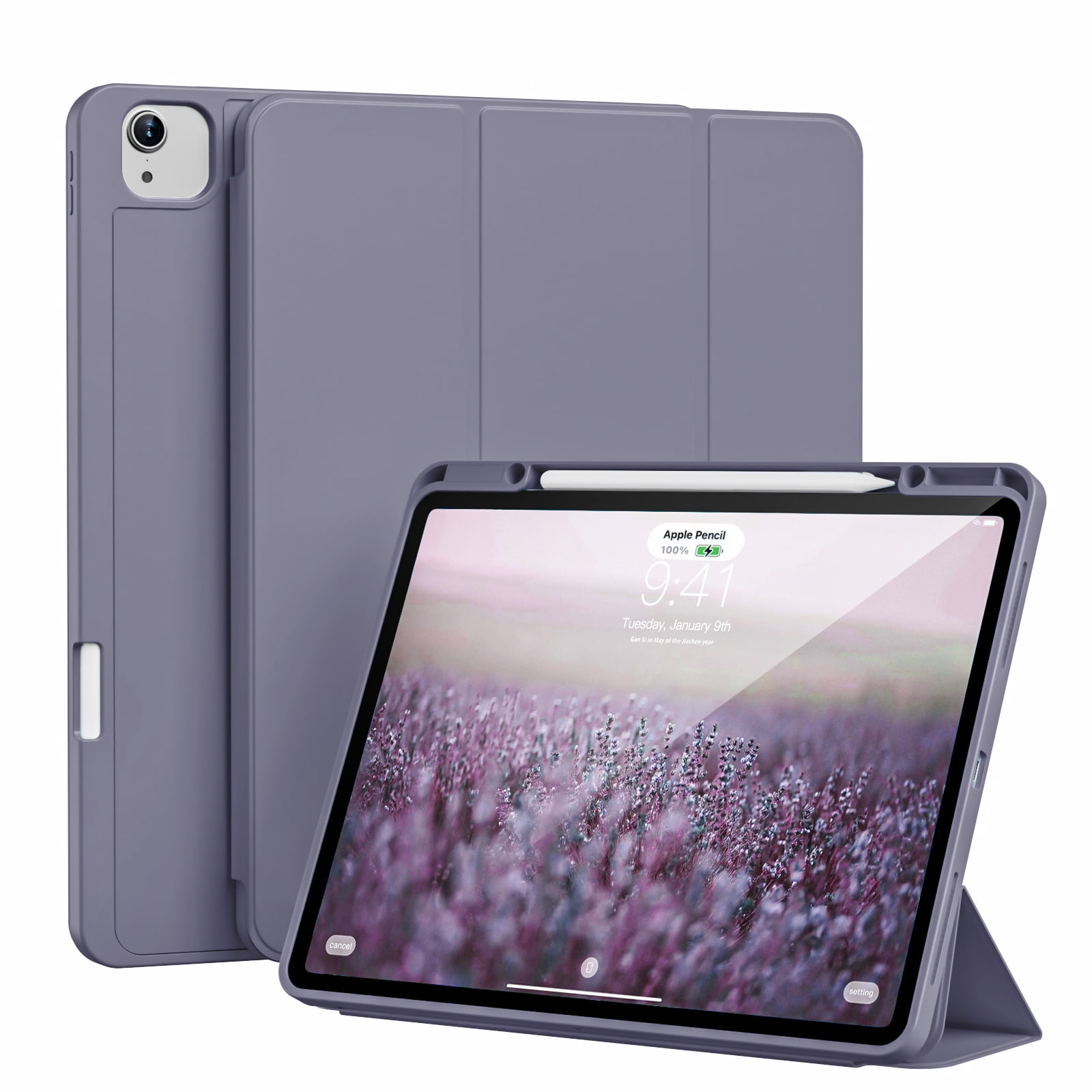 BQDIYOO Case for iPad Air 13 inch 2024 M2, iPad Pro 12.9 inch Pro 6th