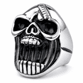 Skrloton Rings BQH Men's 3D Screaming Skull Statement Ring, Gothic Biker, US 7-16 ...