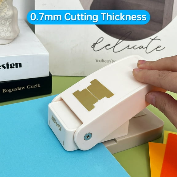 BQJ-04 Tab Punch Loose- Separator DIY Index Sticker Label Puncher Divider Paper Punch Machine Scrapbooking Embossing Tools for Crafts Bookmark Notepad Art Cards