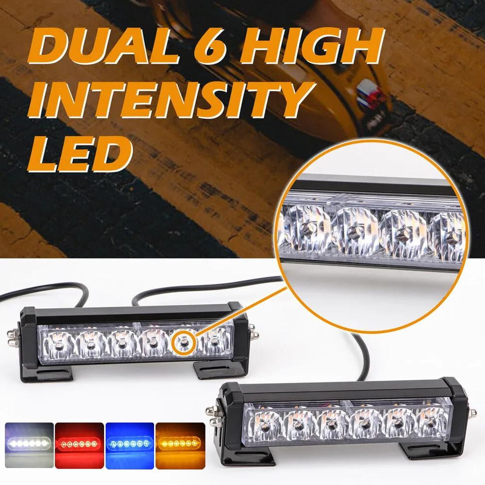 BQLQBQLQ 12V 24V Car Led Strobe Light Flashing Grille Lights Emergency