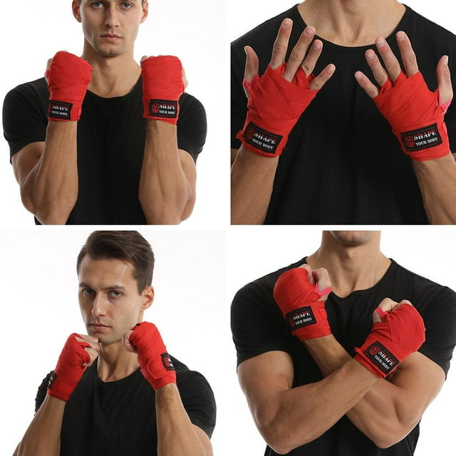 BQLQBQLQ 3 Metre Boxing Straps Boxing Hand Wraps Cotton Hand Wraps New F2