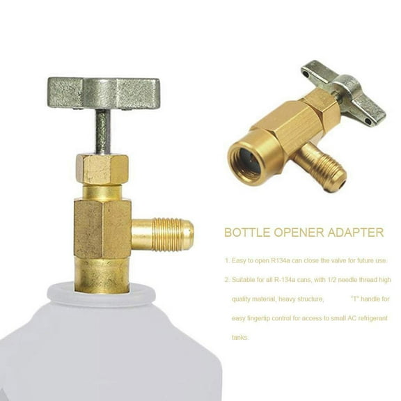 BQLQBQLQ AC Brass Refrigerant RechargeAdapter CAN TAP Dispensing Vaes Tool UK