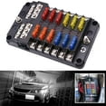 thumbnail image 1 of BQLQBQLQ Car Boat Fuse Box Holder With 6 Ways 12 Ways Fuse Holder Block'' 9CU0, 1 of 7